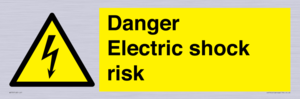 Danger Electric shock risk